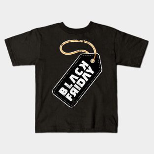 Price Label for Black Friday Kids T-Shirt